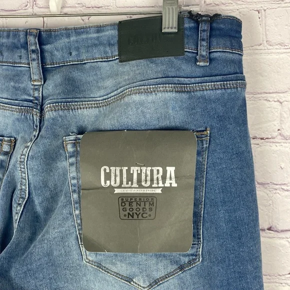 Cultura Men's Skinny Blue Jeans. Size: 36 - Picture 10 of 14